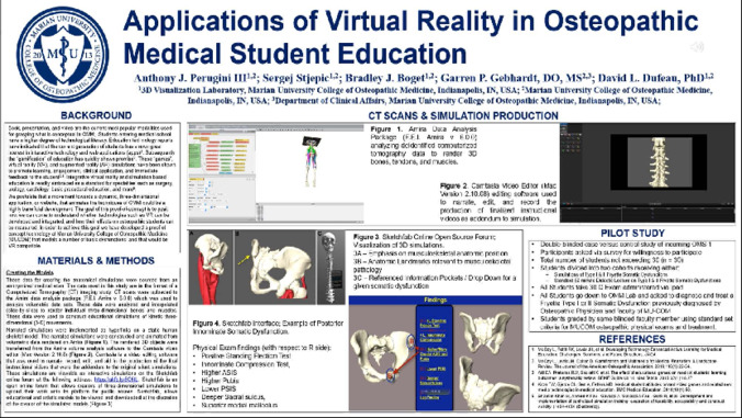 Applications of Virtual Reality in Osteopathic Medical Student Education Miniature