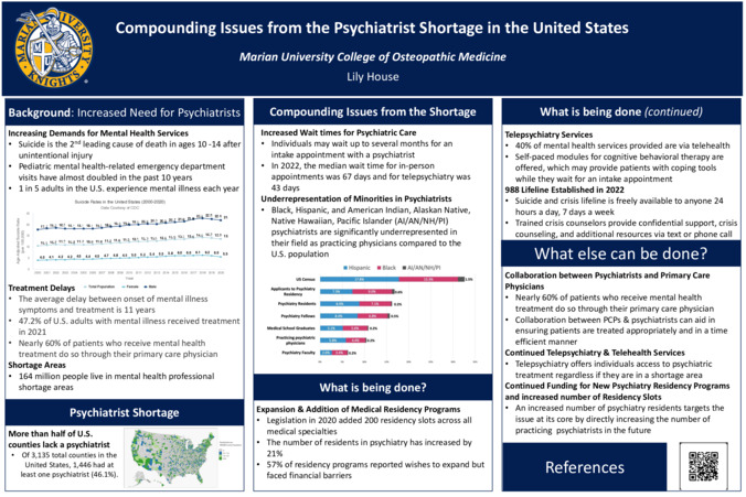 Compounding Issues from the Psychiatrist Shortage in the United States Thumbnail