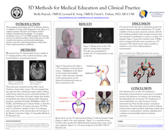 3D Methods for Medical Education and Clinical Practice miniatura