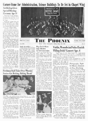 The Phoenix, Vol XVII, No. 6 (March 29, 1954) Thumbnail
