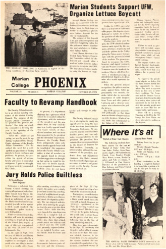 The Phoenix, Vol.XXXV, No.4 (October 27, 1970) Thumbnail