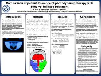 Comparison of Patient Tolerance of Photodynamic Therapy with Zone vs. Full Face Treatment Thumbnail