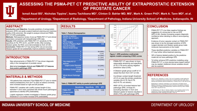 Assessing The PSMA-PET CT Predictive Ability of Extraprostatic Extension of Prostate Cancer Miniature