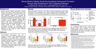 Mouse Model of Marfan Syndrome Accelerates Aneurysmal Formation through Well-Characterized TGF-? Signaling Pathways Miniaturansicht