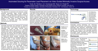 Automated Suturing For Pacemaker Lead Placement Via Video Guided Minimally Invasive Surgical Access Miniaturansicht