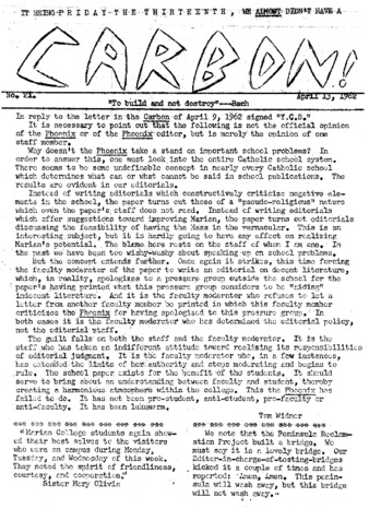 The Carbon (April 13, 1962) Thumbnail