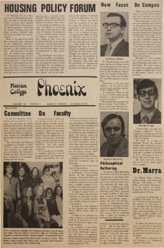 The Phoenix, Vol.XXXVI, No.5 (October 20, 1971) miniatura