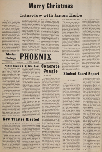 The Phoenix, Vol.XXXV, No.8 (December 15, 1970) Thumbnail