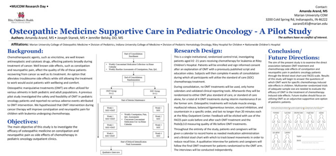 Osteopathic Medicine Supportive Care in Pediatric Oncology - A Pilot Study Thumbnail