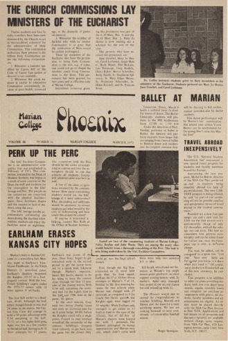 The Phoenix, Vol.XXXVI, No.16 (March 8, 1972) Thumbnail
