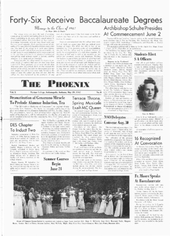 The Phoenix Vol. X, No. 8 (May 29, 1947) Thumbnail