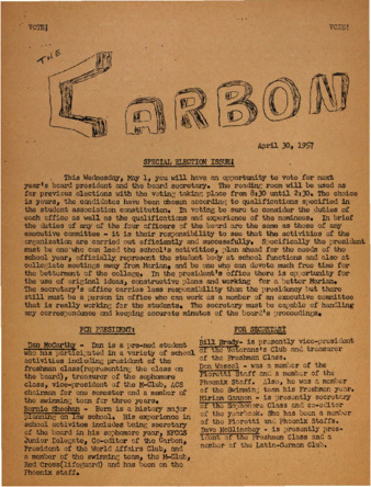 The Carbon (April 30, 1957) Miniature
