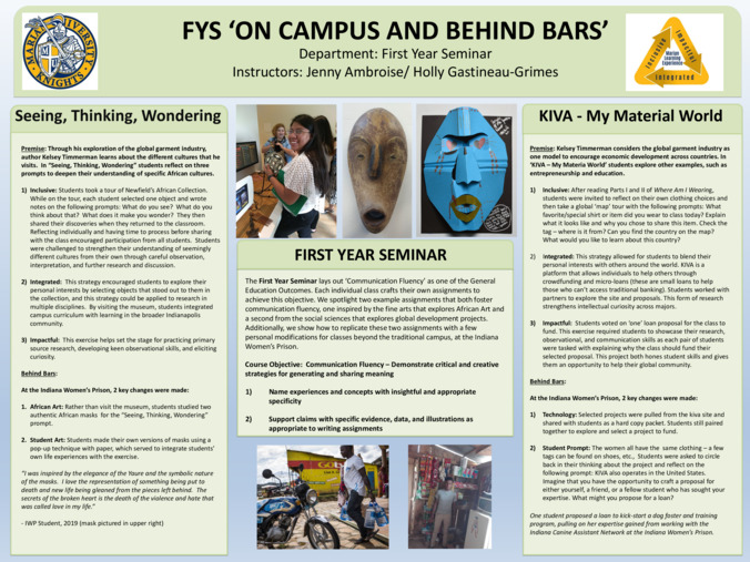 FYS “On Campus and Behind Bars” Thumbnail