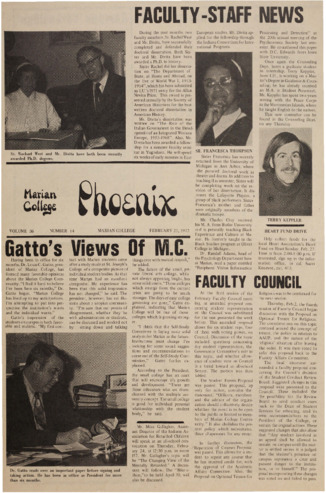 The Phoenix, Vol.XXXVI, No.14 (February 23, 1972) 缩略图