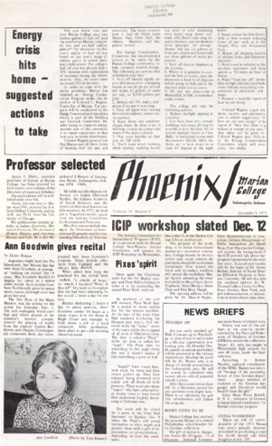 The Phoenix, Vol.XXXVIII, No.9 (December 5, 1973) Miniature