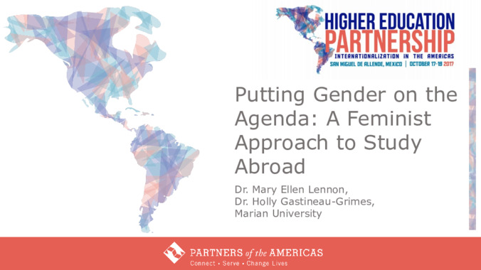 Putting Gender on the Agenda: A Feminist Approach to Study Abroad Thumbnail