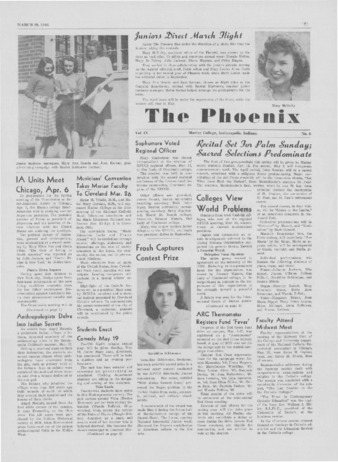 The Phoenix, Vol. IX, No. 6 (March 29, 1946) Miniature