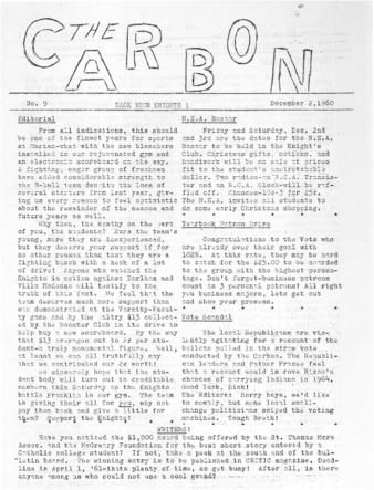 The Carbon (December 2, 1960) Miniature