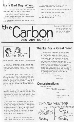 The Carbon (April 12, 1985) Miniature