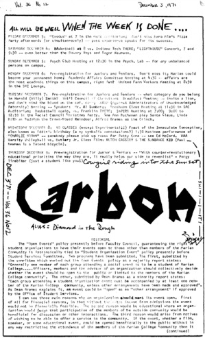 The Carbon (December 3, 1971) Miniature