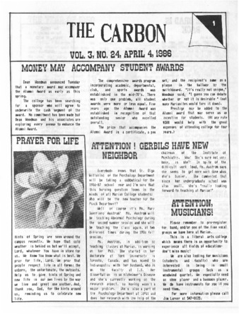 The Carbon (April 4, 1986) Thumbnail