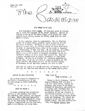 The Carbon (September 29, 1955) Thumbnail